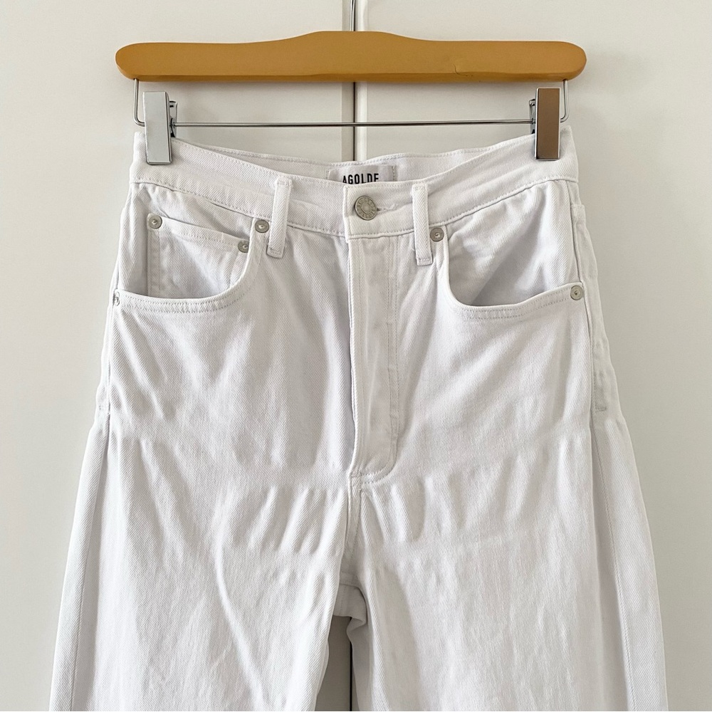 Agolde Riley High Rise Straight Crop Jeans (Stretch) - Picture 4 of 12